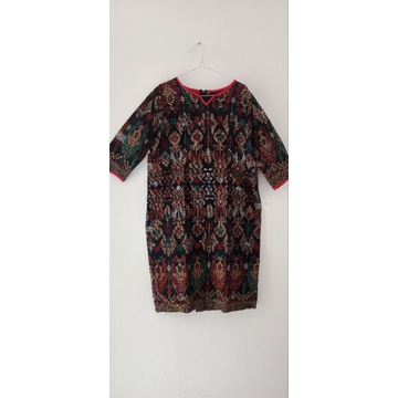 Dress Wanita Motif Ulos (Preloved)