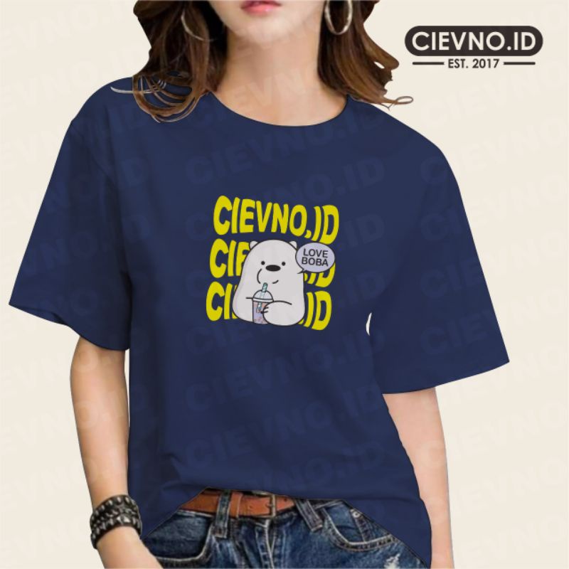 KAOS PENDEK CIEVNO BEAR (DIGITAL PRINTING) SIZE S - XXXL (UNISEX)