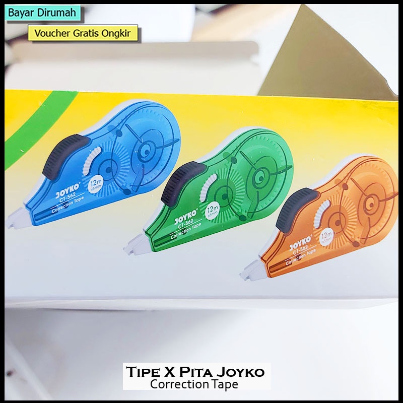 [PCS] CORRECTION TAPE / TIPE X PITA KOREKSI JOYKO 12 M