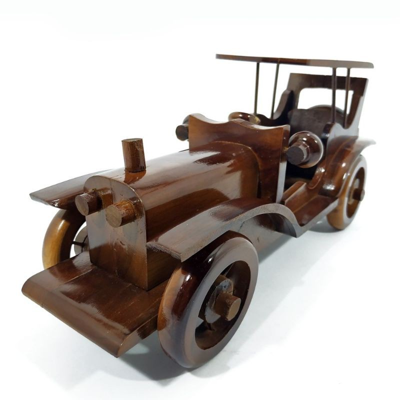 MINIATUR MOBIL KAYU JATI MODEL KUNO DUESENBERG. MINIATUR UNIK