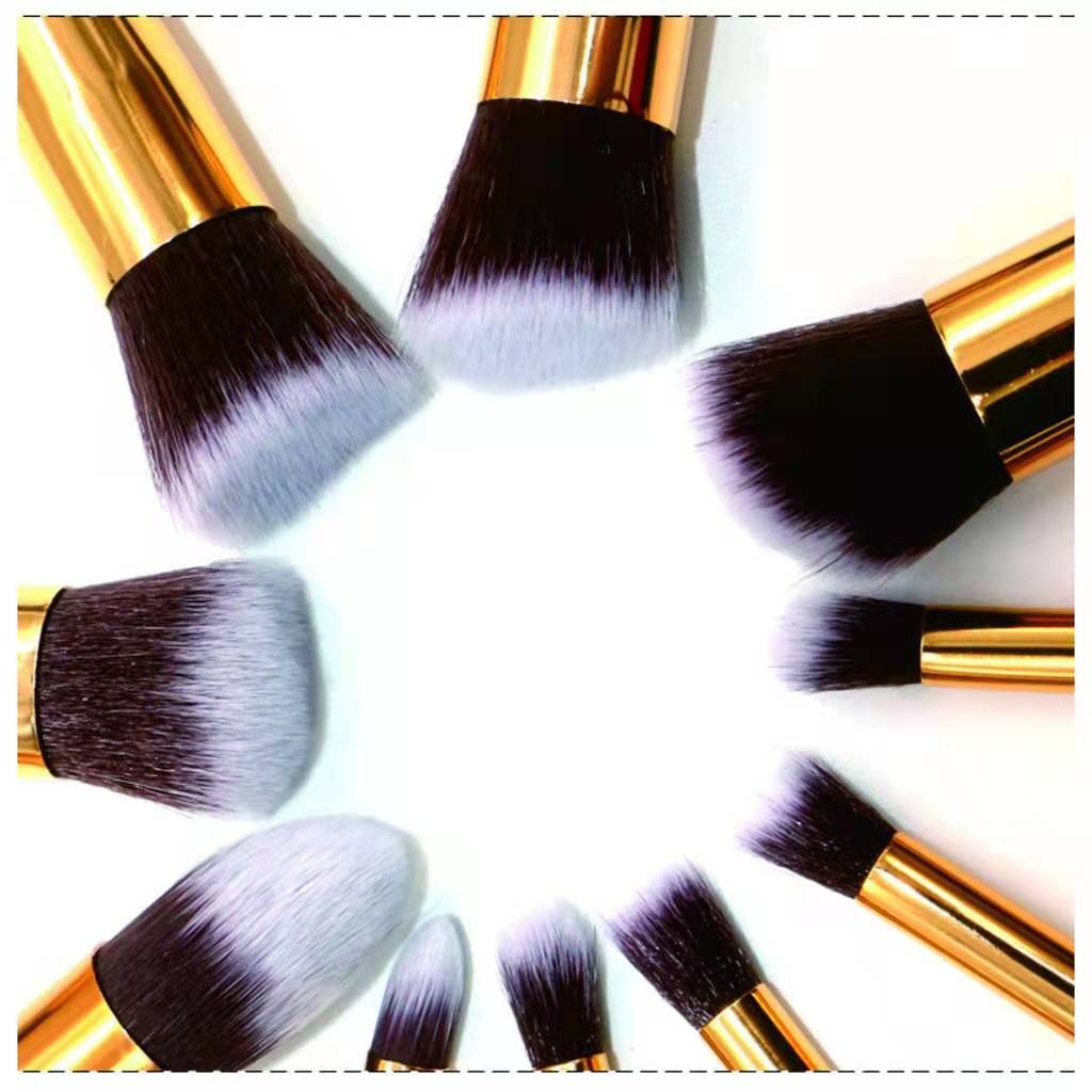 Kabuki Brush Set Kuas Make Up 10 PCS 10pcs MakeUp Brush/Alat Rias/Cantik