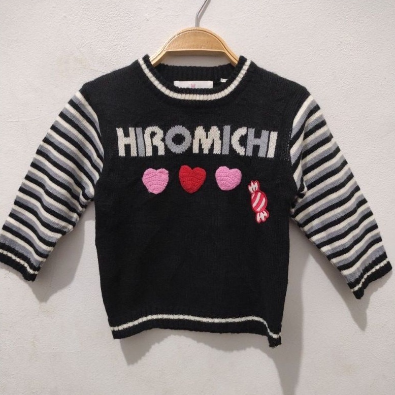Sweater rajut anak size 80 brand Hiromichi Nakano (preloved)