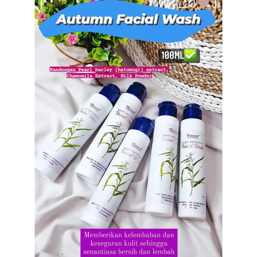 FACIAL WASH AUTUMN 100ML SABUN CUCI WAJAH PEMBERSIH MILKY PERAWATAN