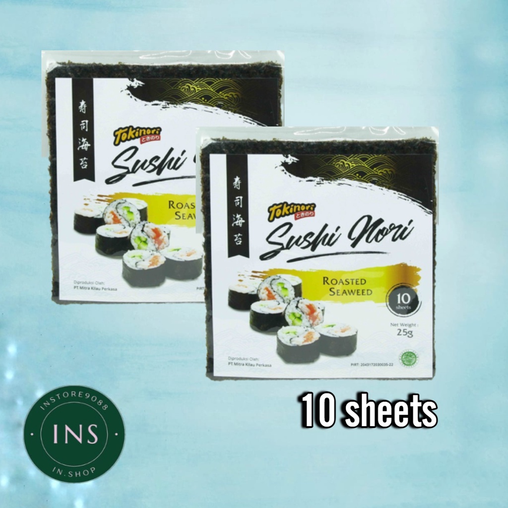 

Tokinori Sushi Nori Seaweed Rumput Laut isi 10 lembar