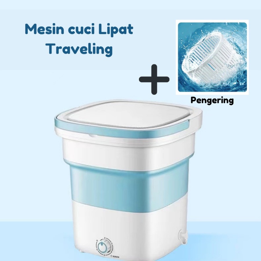 mesin cuci portable mini lipat mini folding washing machine+pengering