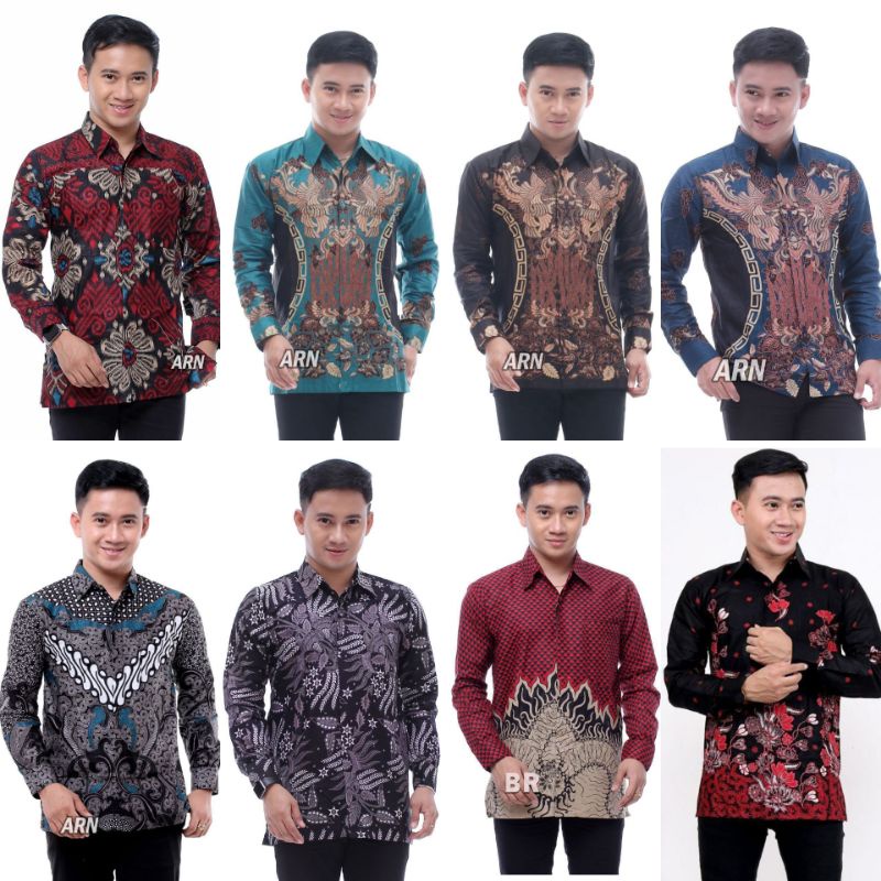 BAJU BATIK PRIA / ATASAN KEMEJA BATIK LENGAN PANJANG