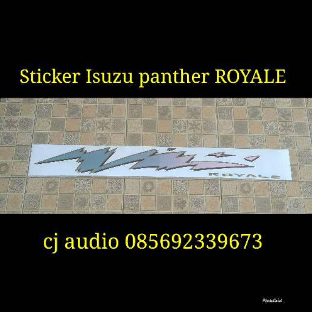 Sticker stiker Mobil panther Royale Royal