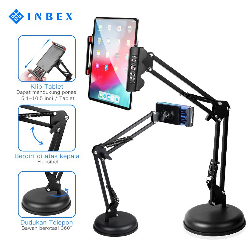 Jual Arm Stand Mount Dudukan Holder Lazypod Meja Tablet HP Smartphone