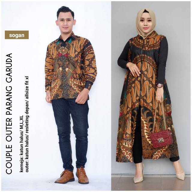 Batik Couple outer parang Garuda