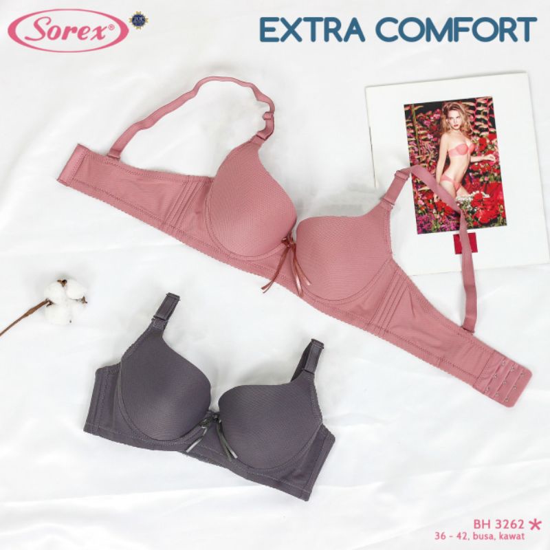 Bra sorex extra comfort kawat busa tipis cup full kode 3262