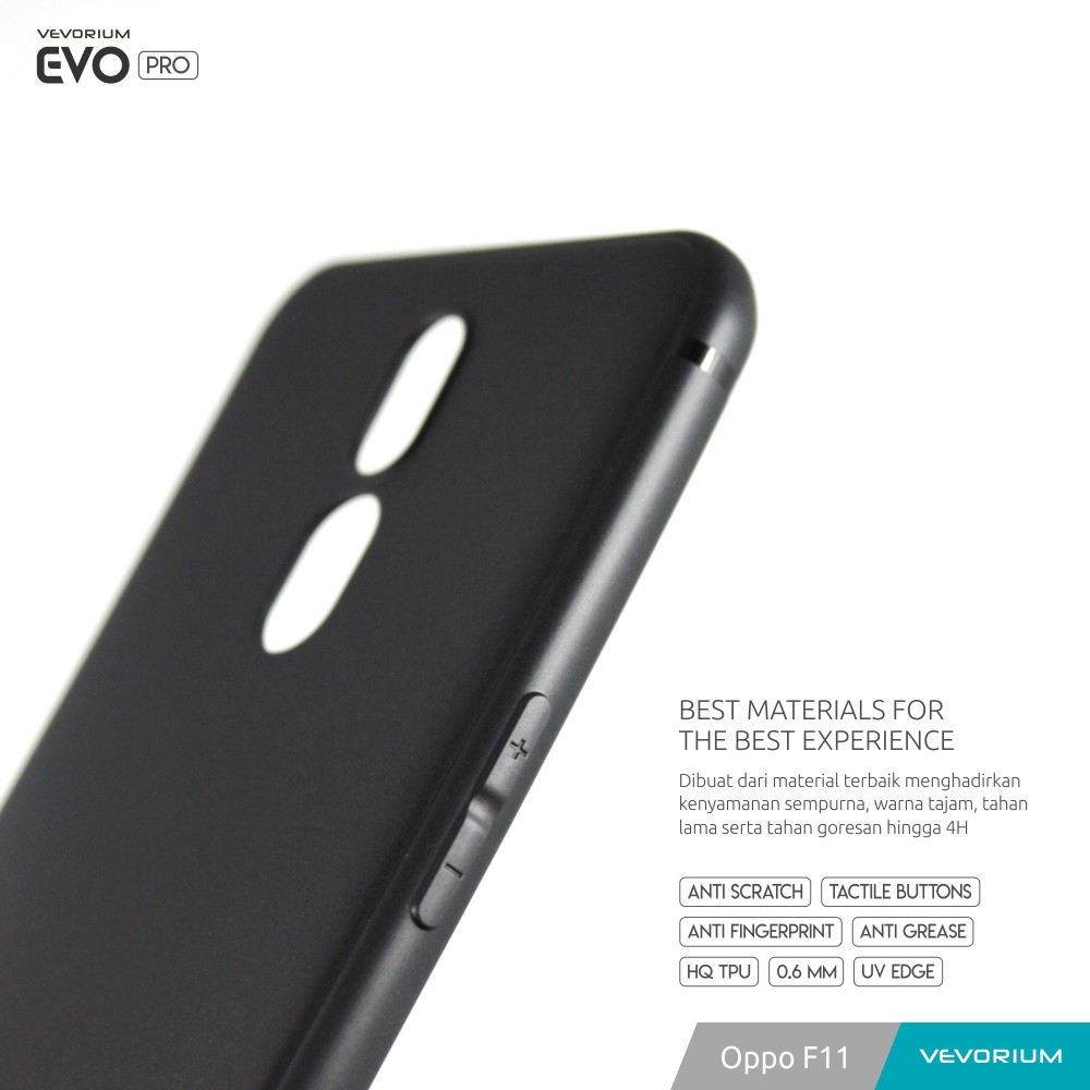 VEVORIUM EVO PRO Oppo F11 Softcase Soft Case dan Tempered Glass