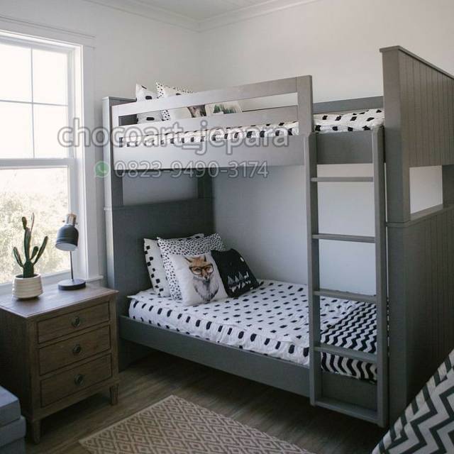 Dipan tingkat / dipan anak Dipan tingkat (tanpa kasur) bahan jati jepara