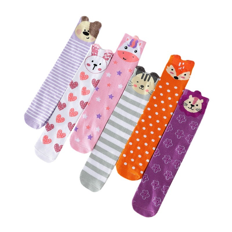 NEW Kaos kaki panjang anak/ kaos kaki panjang anak motif karakter animal