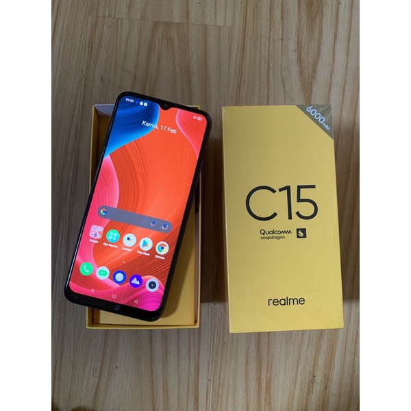 REALME C15 4/128GB Fullset Second Like New