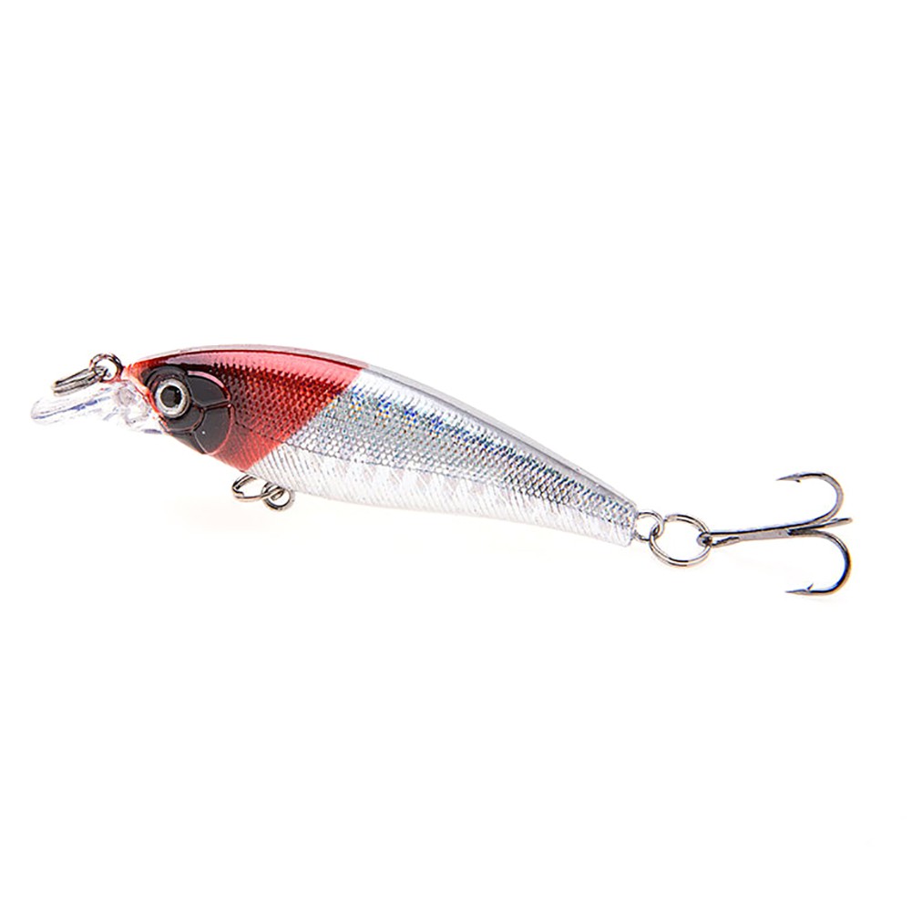 [Jianxin] Umpan Pancing Crankbait Simulasi Mata 3d 7.5cm 6.7g Dengan Kait