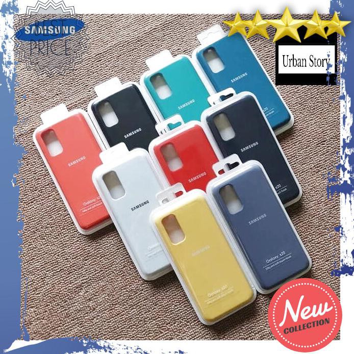 CASING HP OFFICIAL SILIKON CASE LOGO SAMSUNG A51 A71 SOFT CASE