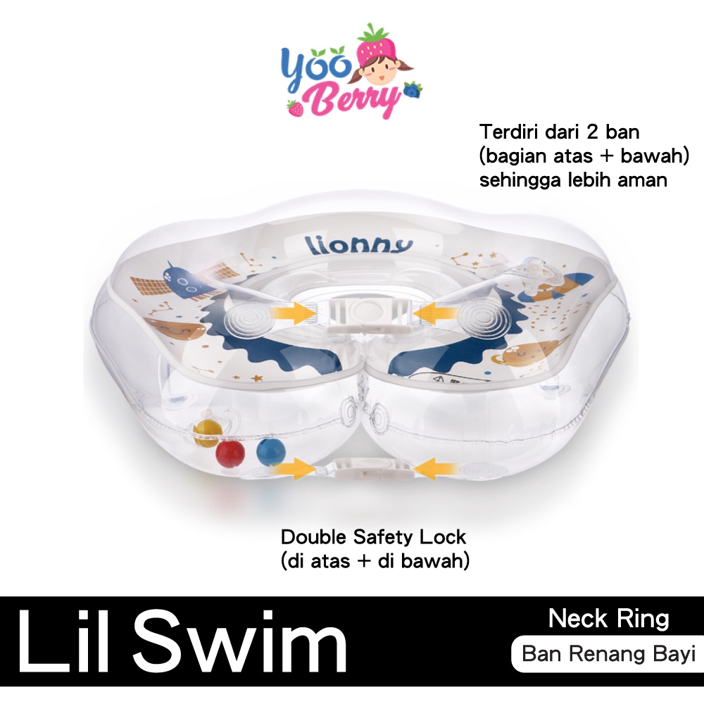 YooBerry Lil Swim Baby Neck Ring Ban Renang Bayi Pelampung Leher Anak Berry Mart