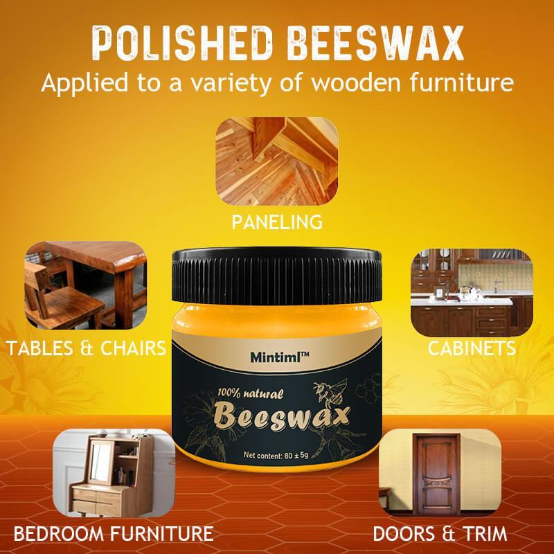 Beewax Lilin Pengkilat Kayu / Zaran Wood Seasoning Beewax / Lilin Gel Lebah Alami Pengkilap Kayu Furnitur / Polish Kayu