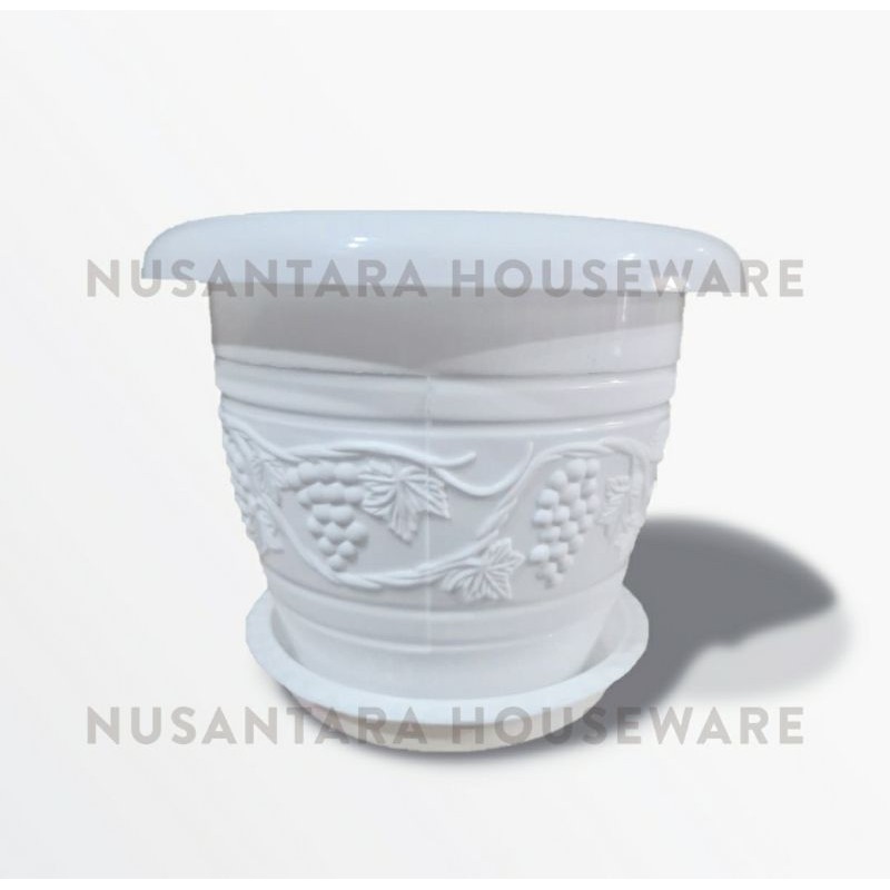 Green Leaf Pot Bunga Putih 6220 Pot Lantai