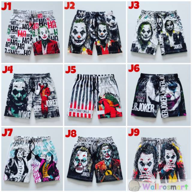 CELANA BOXER JOKER JOAQUIN PHOENIX DISTRO SURF PANTS KOLOR CD DALAM PANTAI BOARDSHORT