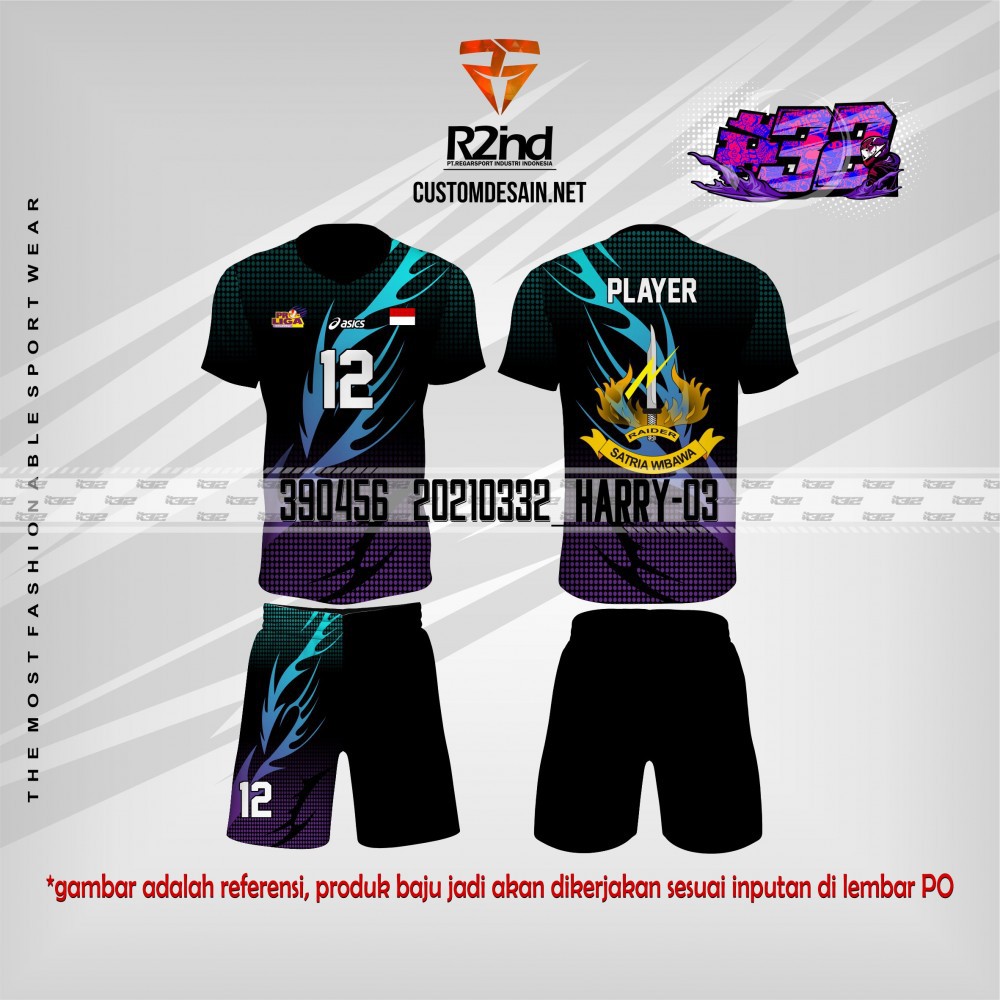 Baju Volly Baju Voli Kaos Volly Setelan Volly Custom Desain Satuan Shopee Indonesia