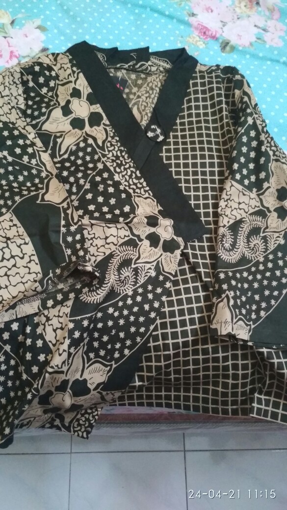 Blouse 262 Aac# Atasan Batik Wanita Model Kimono Bahan Katun Stretch