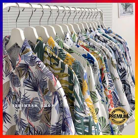 KEMEJA PRIA , KEMEJA SURFING XXL, KEMEJA HAWAI, KEMEJA KATUN RAYON MOTIF FLORAL