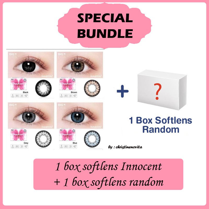 [PROMO BUNDLE] SOFTLENS X2 INNOCENT EXOTICON 16MM - NORMAL + 1 PASANG SOFTLENS RANDOM - NORMAL