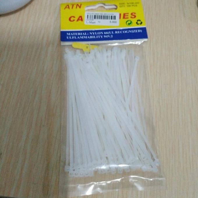 

------] ATN 3X100 KABEL TIES 100PCS PUTIH