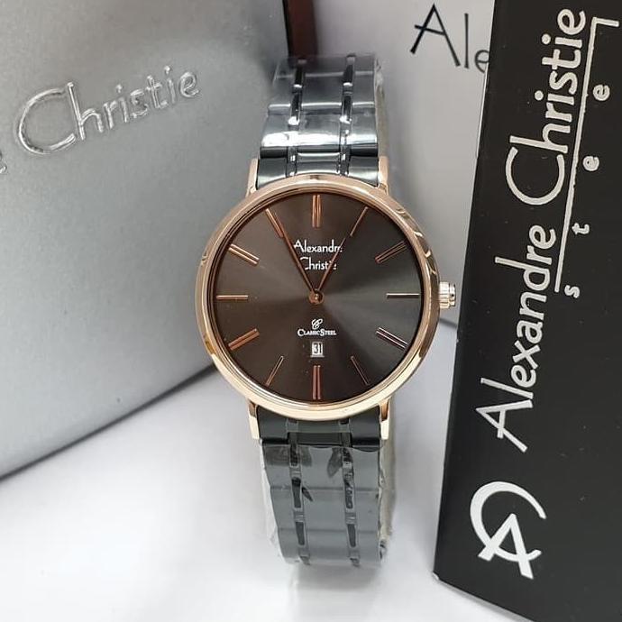Jam Tangan Alexandre Christie AC 8597 Black Rosegold Dan Lainnya