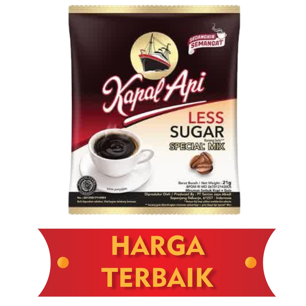 

MURAH..MURAH..MURAH...!!! KOPI KAPAL API SPESIAL MIX LESS SUGAR 1 PCS