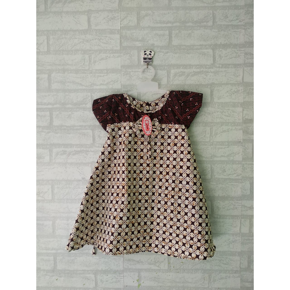 Dress batik anak size S usia 2,5 th - 4th