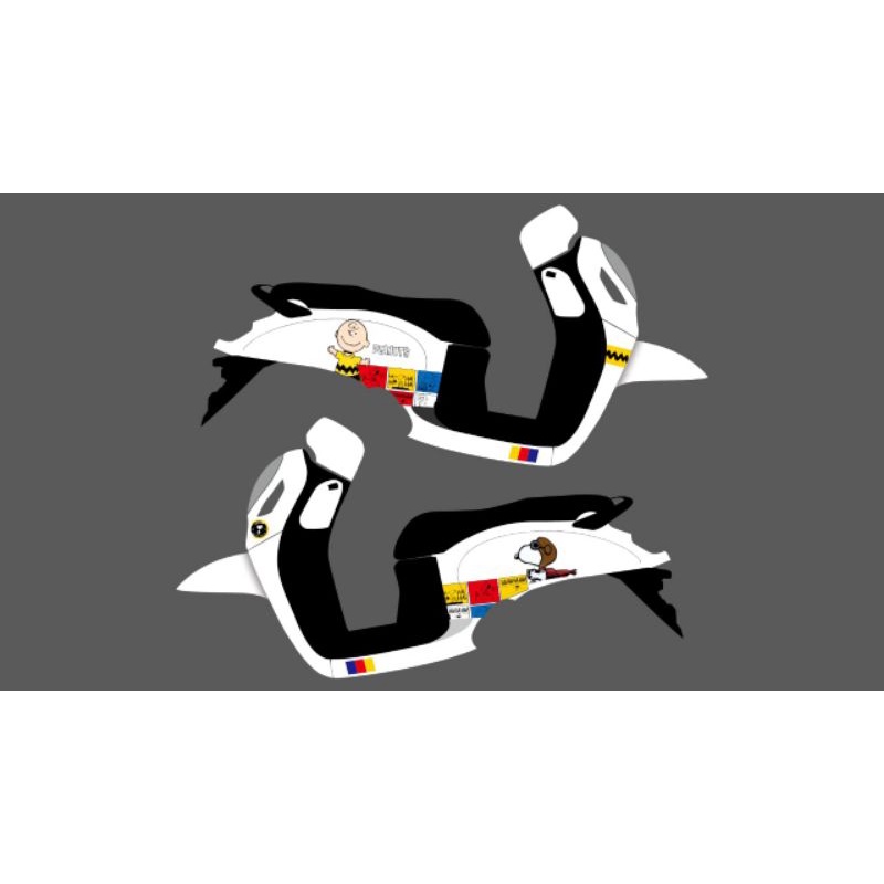 striping sticker transparan scoopy 2021 snoopy