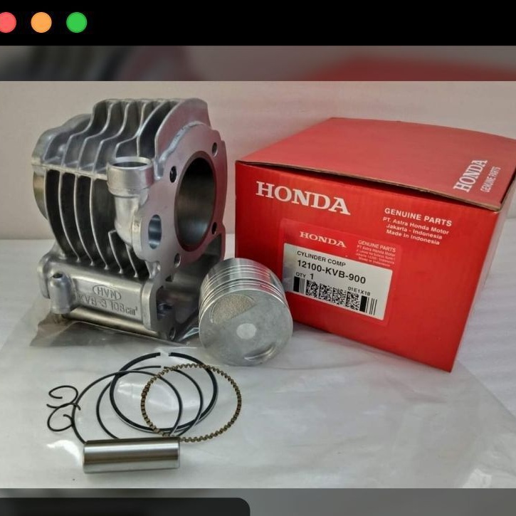 Blok seher/Boring Honda Vario 110/Vario technoo 110 Karburator kode -KVB.