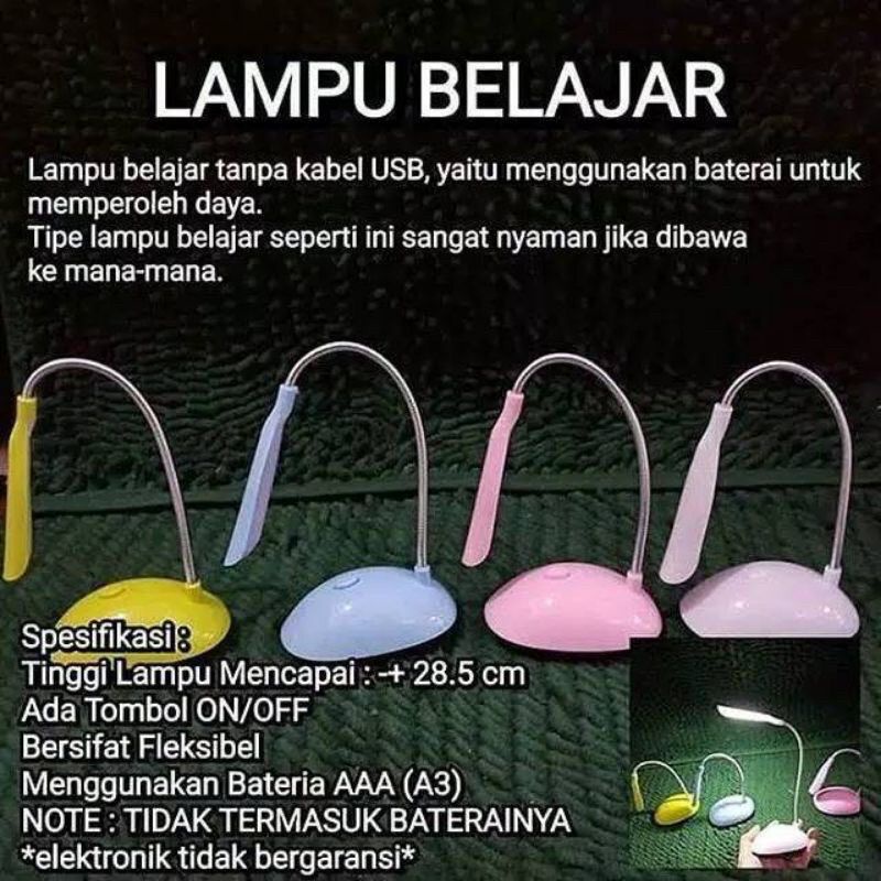 Lampu Belajar Mini Tanpa Listrik Lampu Meja Belajar Lipat Multifungsi Vanstar