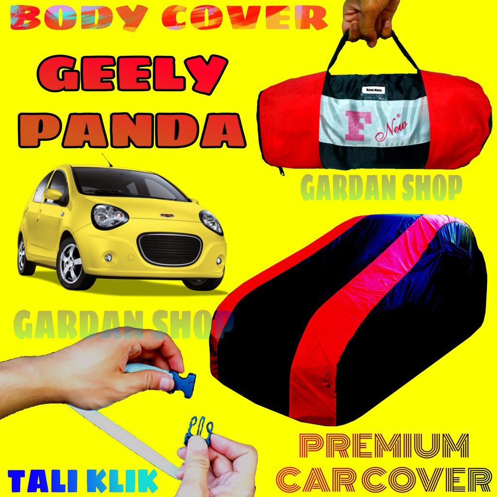 Body Cover GEELY PANDA Sarung MERAH Penutup Pelindung Bodi Mobil Panda Lc Waterproof PREMIUM Cover