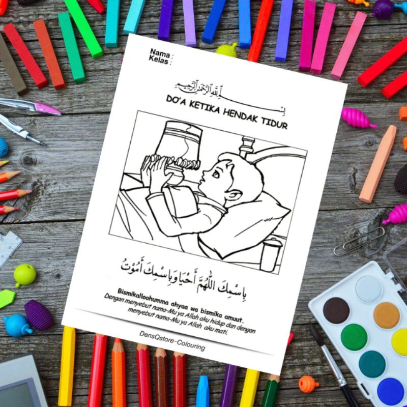 

Kertas Mewarnai Anak Tema Doa Harian / Kertas Gambar (12 Lembar Gambar)