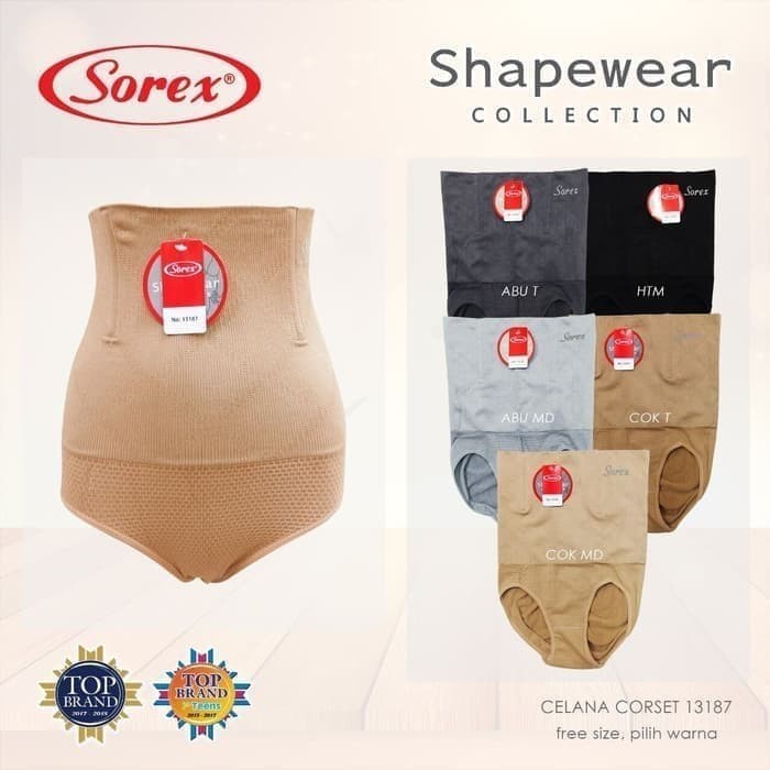 cd celana dalam corset sorex 13187 13188 13189 stagen pelangsing perut slimming corset