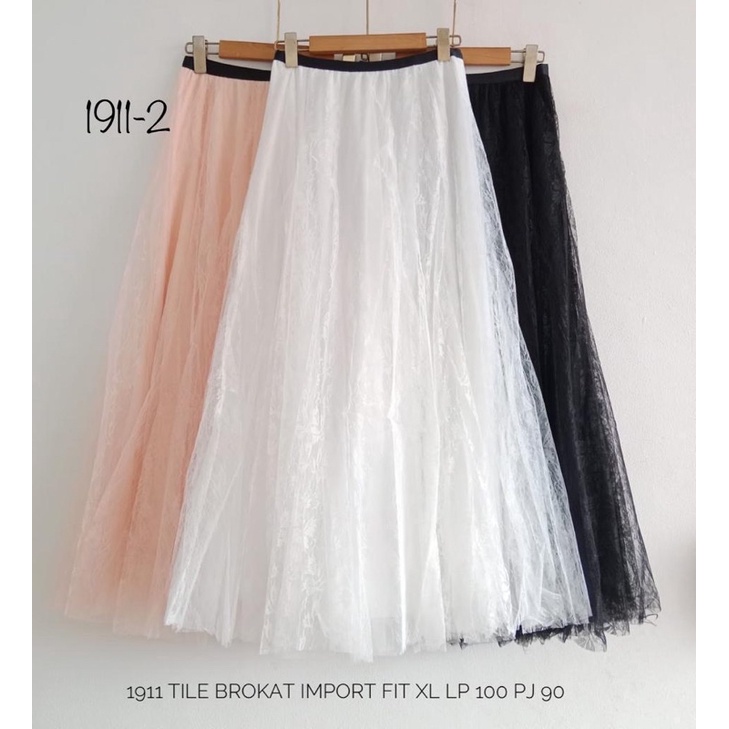 Rok Brukat Ukuran Panjang, Import, Kwalitas Premium