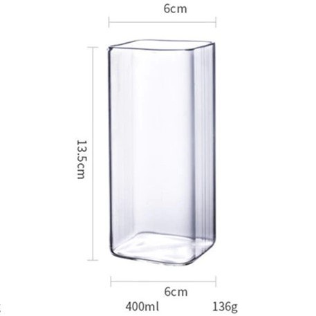 One Two Cups Gelas Minuman Borosilicate Glass - KT006 - Transparent