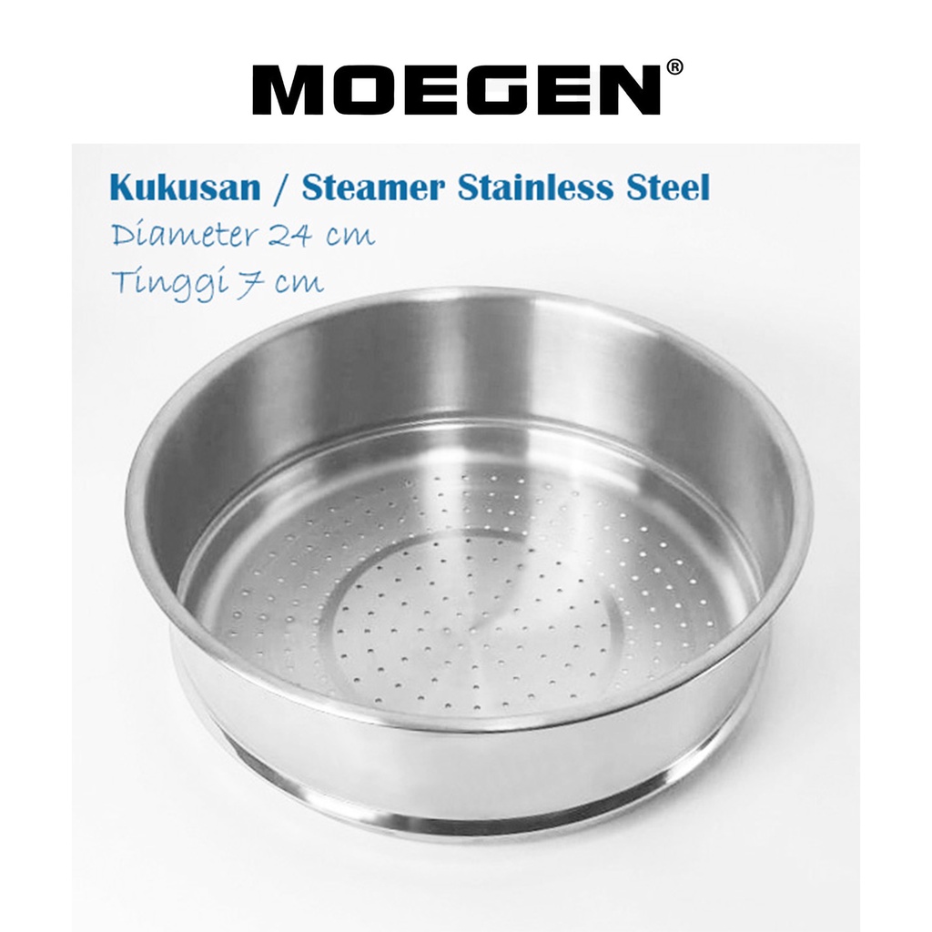 MOEGEN Germany wok pan 24cm granite plus steamer / kukusan