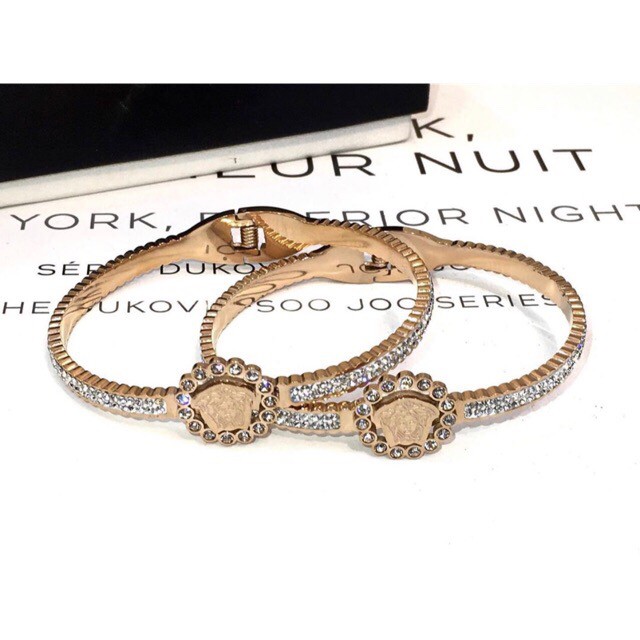 Gelang Bangle Versace Titanium Import Premium Anti Karat #043