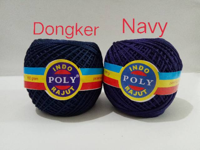 (Part 3) Benang Rajut Poly Indo / Polyindo / Poli Indo / Poly Indo 100gram