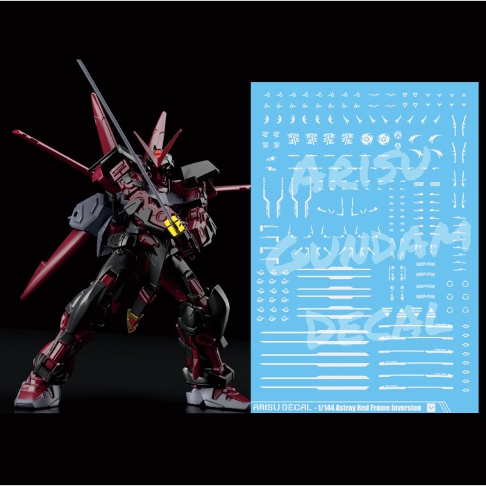 Water Slide Decal Gundam Astray Red Frame Inversion 1/144 Arisu Decal