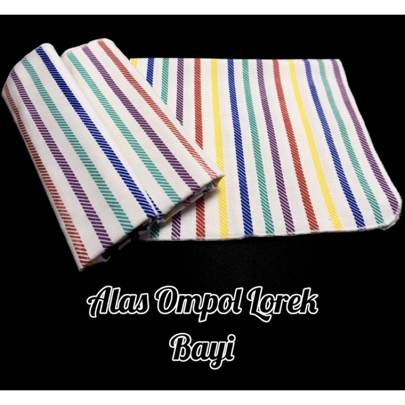 Lemek ompol bayi lurik uk 40*54cm alas ompol bayi