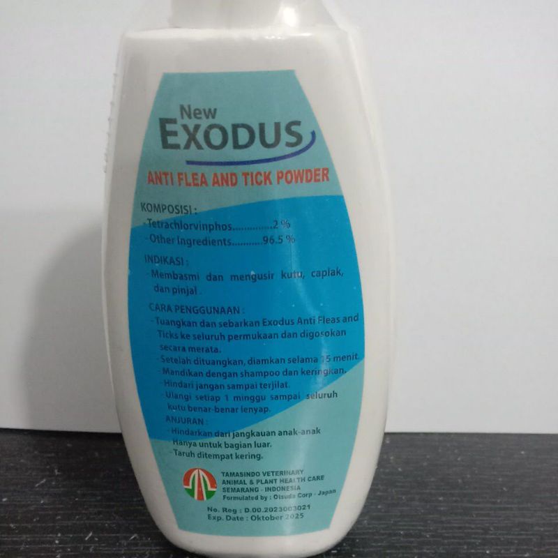 EXODUS FLEA &amp; TICK POWDER BEDAK KUTU CAT KITTEN