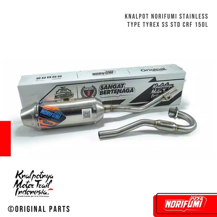 Knalpot CRF 150L klx wr 155 Norifumi Stainless TREX SS SE Edition STD
