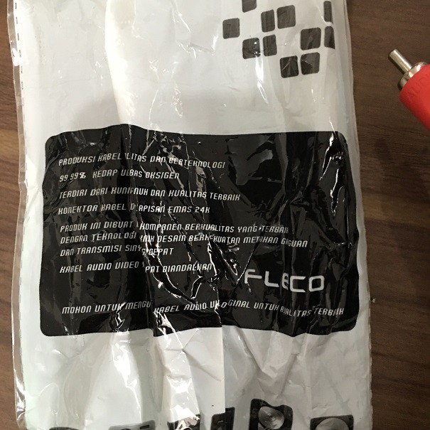 Kabel RCA 3-3 TV ke DVD Tebal Panjang 3 Meter M merk Fleco Berkualitas