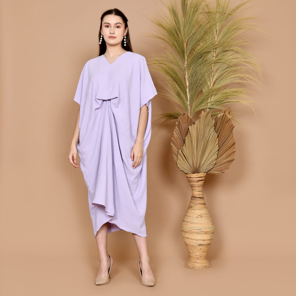 TUNIK WANITA MODERN UKURAN ALLSIZE WARNA LILAC TUNIK STYLE ELEGANT JUMBO