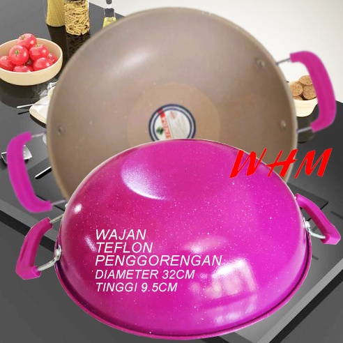 Wajan Bagus 32CM Wajan Bagus Teflon 32cm / Wajan Penggorengan Teflon 32cm